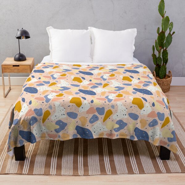 Item preview, Abstract Pastel Terrazzo - Soft Color Palette & Irregular Patterns designed and sold by KaleidoCreation.