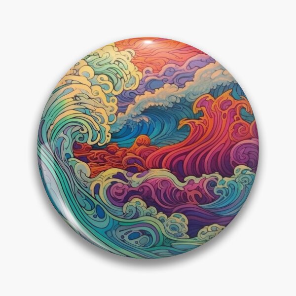 Item preview, Abstract Ocean Waves Pattern designed and sold by Desfix.