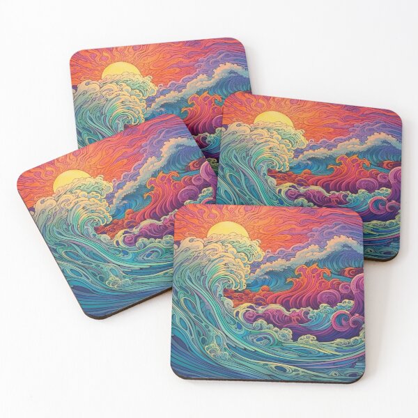 Item preview, Abstract Ocean Waves Pattern designed and sold by Desfix.
