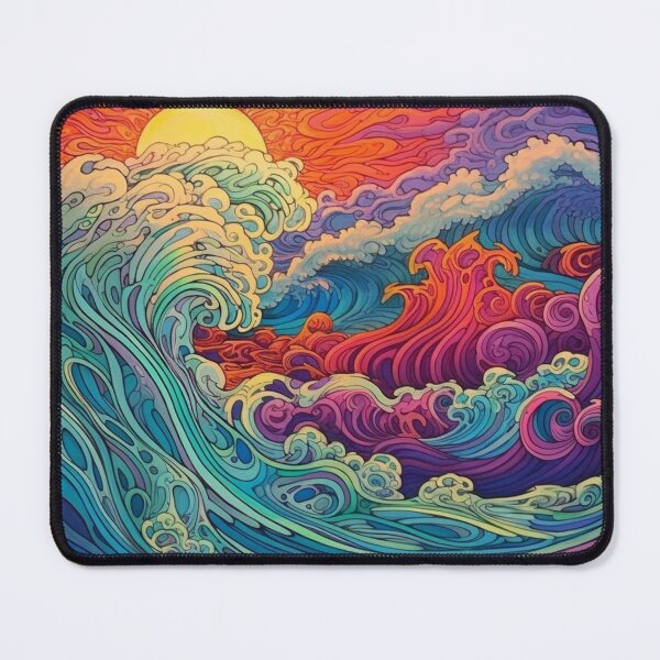 Item preview, Abstract Ocean Waves Pattern designed and sold by Desfix.