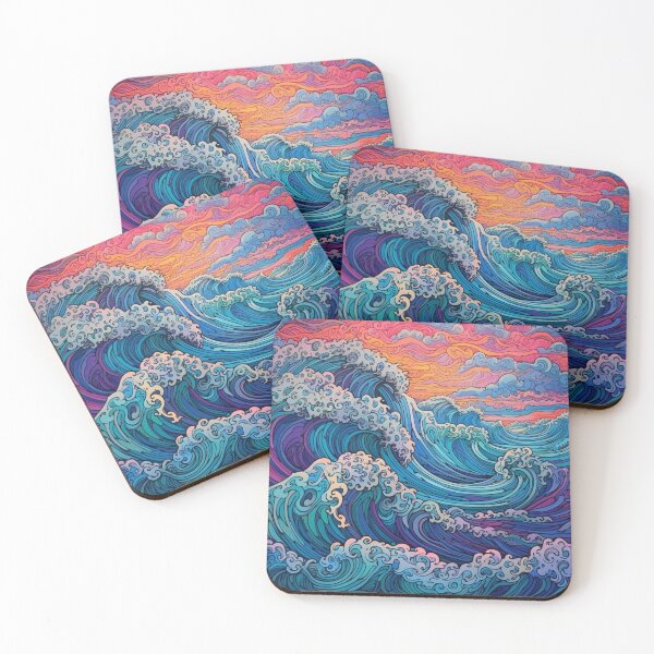 Item preview, Abstract Ocean Waves Pattern designed and sold by Desfix.