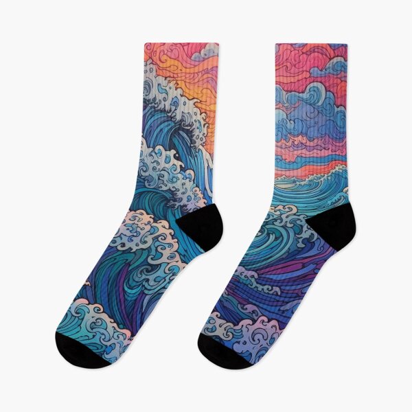 Item preview, Abstract Ocean Waves Pattern designed and sold by Desfix.