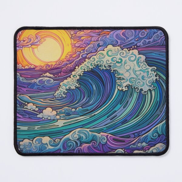 Item preview, Abstract Ocean Waves Pattern designed and sold by Desfix.