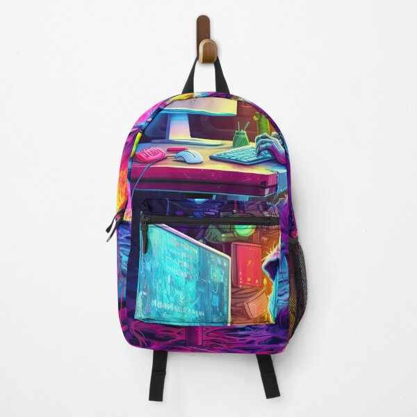 Item preview, Vibrant neon monster design designed and sold by AiAgency.