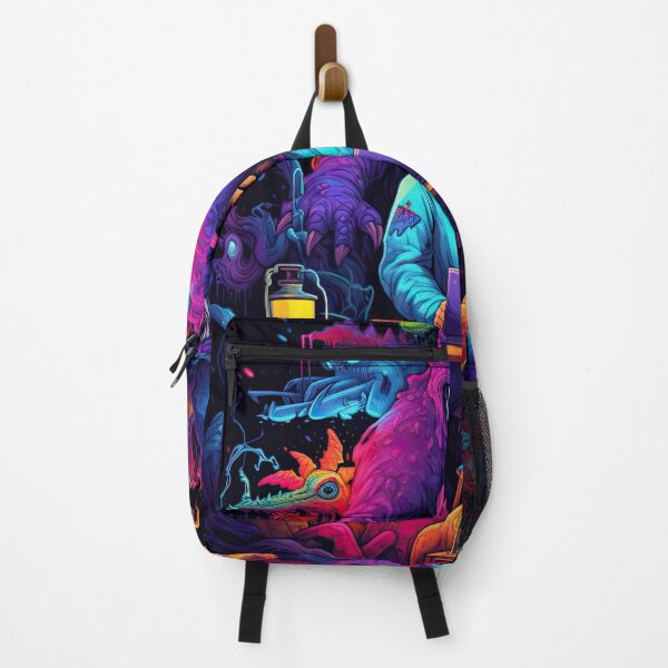 Item preview, Vibrant neon monster design designed and sold by AiAgency.