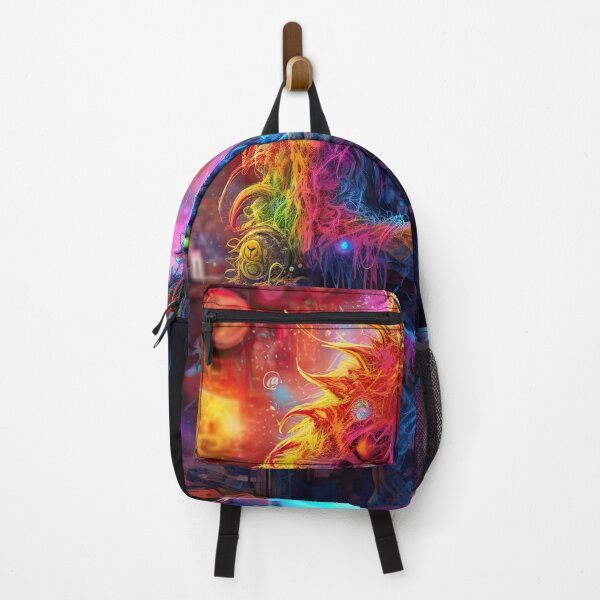 Item preview, Vibrant neon monster design designed and sold by AiAgency.