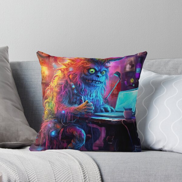 Item preview, Vibrant neon monster design designed and sold by AiAgency.