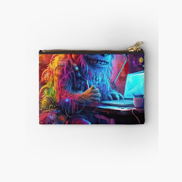 Item preview, Vibrant neon monster design designed and sold by AiAgency.