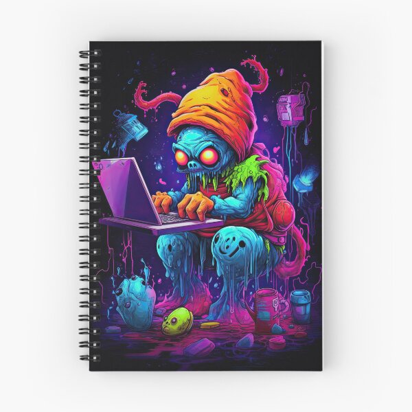 Item preview, Vibrant neon monster design designed and sold by AiAgency.