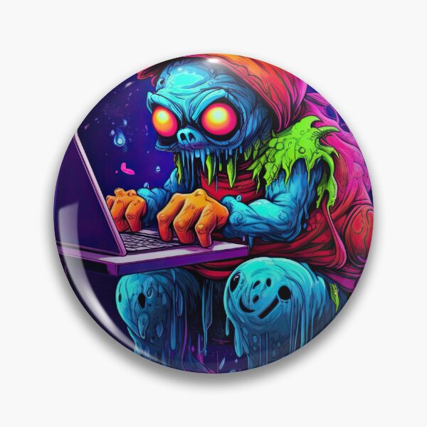 Item preview, Vibrant neon monster design designed and sold by AiAgency.