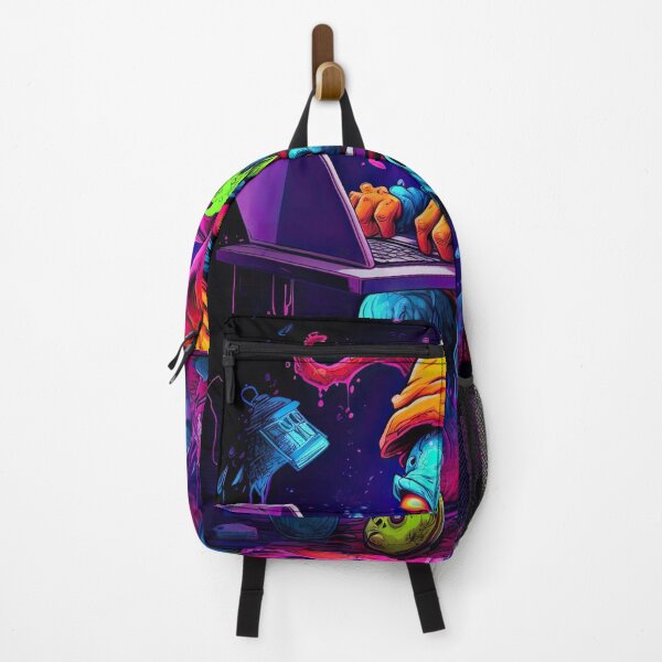 Item preview, Vibrant neon monster design designed and sold by AiAgency.