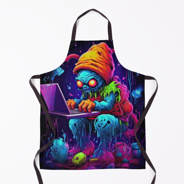 Item preview, Vibrant neon monster design designed and sold by AiAgency.