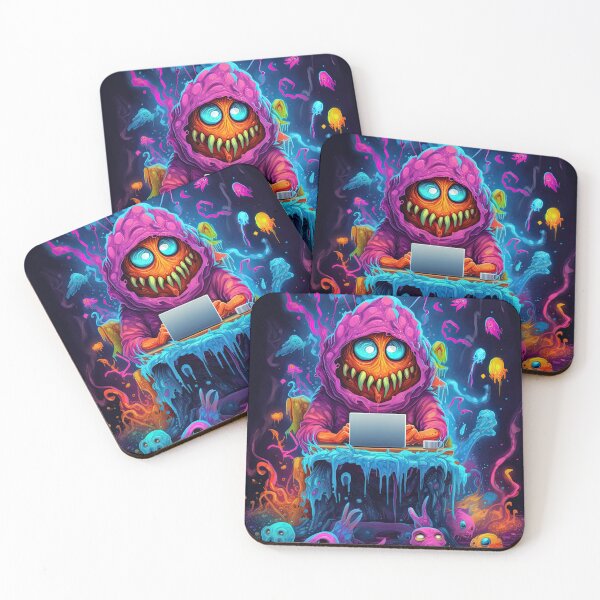 Item preview, Vibrant neon monster design designed and sold by AiAgency.