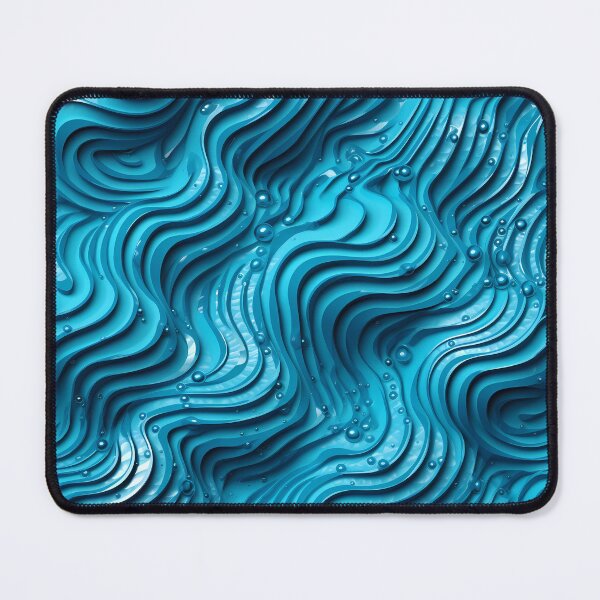 Item preview, Blue Wavy Pattern: Hyper-Realistic Details designed and sold by GiveMeMood.