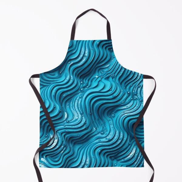 Item preview, Blue Wavy Pattern: Hyper-Realistic Details designed and sold by GiveMeMood.