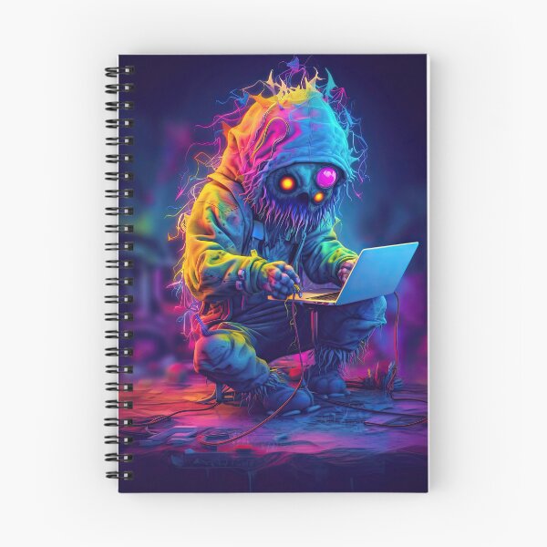 Item preview, Vibrant neon monster design designed and sold by AiAgency.