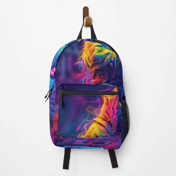 Item preview, Vibrant neon monster design designed and sold by AiAgency.