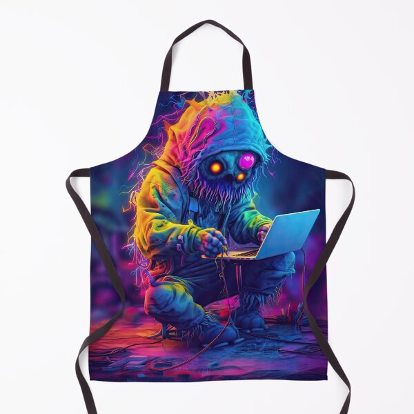 Item preview, Vibrant neon monster design designed and sold by AiAgency.