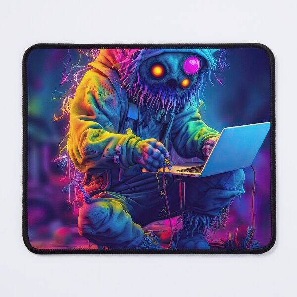 Item preview, Vibrant neon monster design designed and sold by AiAgency.