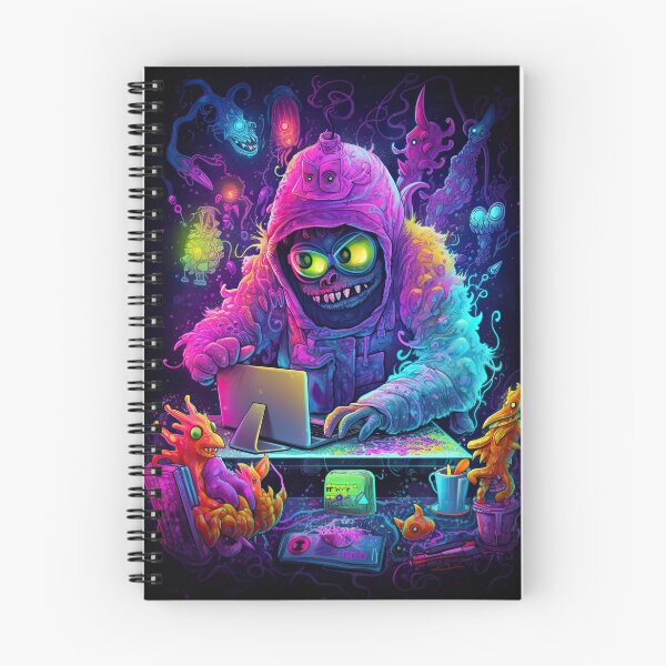 Item preview, Vibrant neon monster design designed and sold by AiAgency.