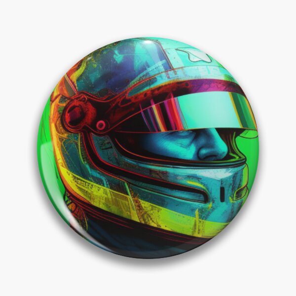 Item preview, Dynamic Neon Formula One Driver: Embrace the Electrifying Spirit of High-Speed Mastery designed and sold by RIAiCreations.