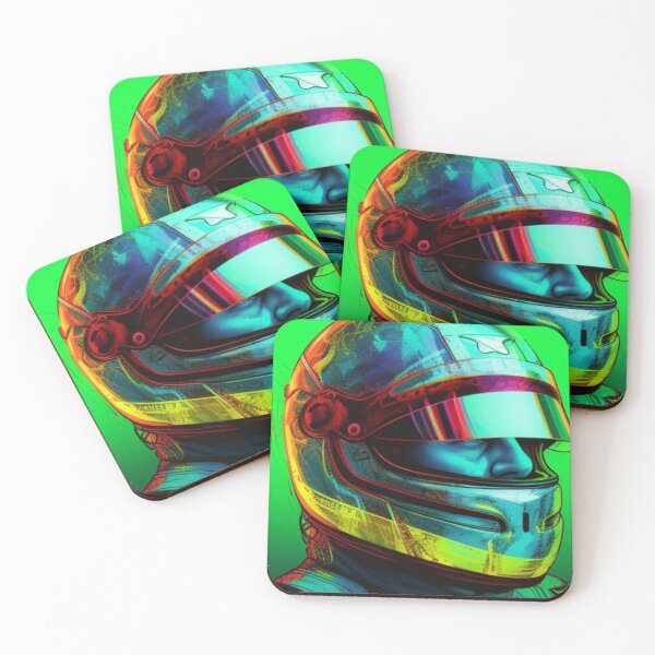 Item preview, Dynamic Neon Formula One Driver: Embrace the Electrifying Spirit of High-Speed Mastery designed and sold by RIAiCreations.