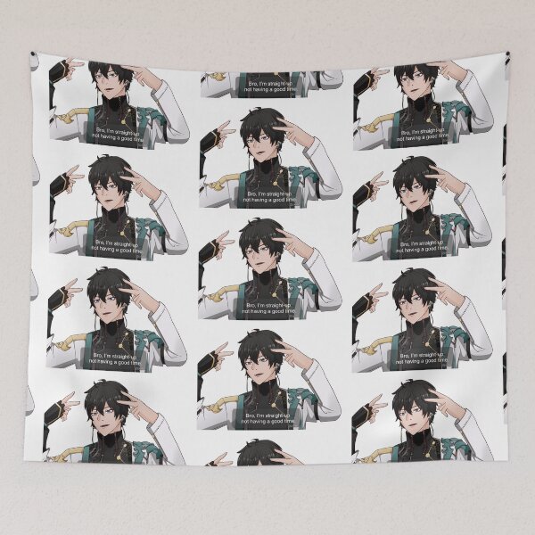 Item preview, Honkai Star Rail Dan Heng Sticker — Bro, I’m Straight-Up Not Having a Good Time designed and sold by Starfins.