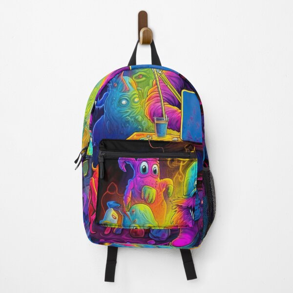 Item preview, Vibrant neon monster design designed and sold by AiAgency.