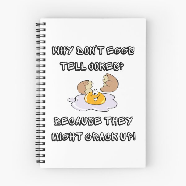 Item preview, Dad joke, Eggs might crack up, Funny joke, Dorky Joke, Why don't eggs tell jokes? designed and sold by Soundpups.