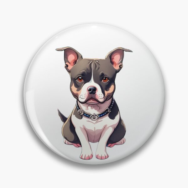 Item preview, Adorable Pit Bull stickers designed and sold by ArtTechEstudio.