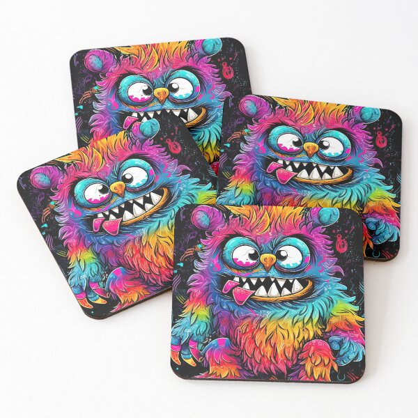 Item preview, Neon-colored monster designed on a striking artwork designed and sold by AiAgency.