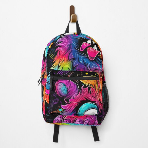 Item preview, Neon-colored monster designed on a striking artwork designed and sold by AiAgency.