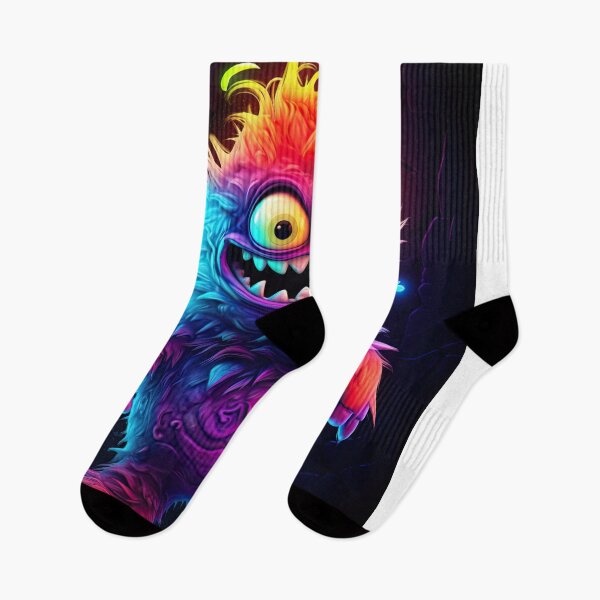 Item preview, Neon-colored monster designed on a striking artwork designed and sold by AiAgency.