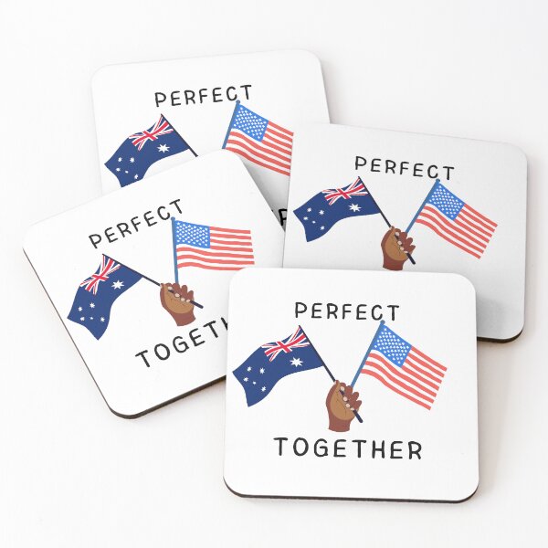 Item preview, Australian American flags - Perfect Together  designed and sold by Basma Store.