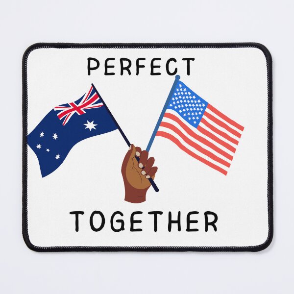 Item preview, Australian American flags - Perfect Together designed and sold by Basma Store.