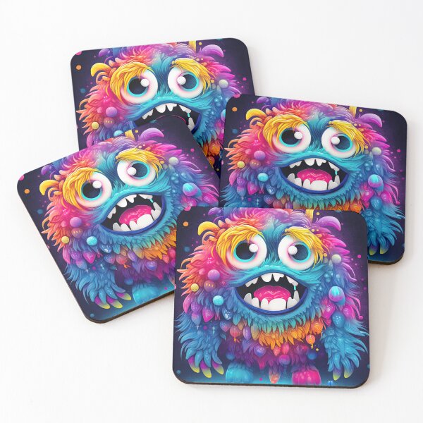 Item preview, Neon-colored monster designed on a striking artwork designed and sold by AiAgency.