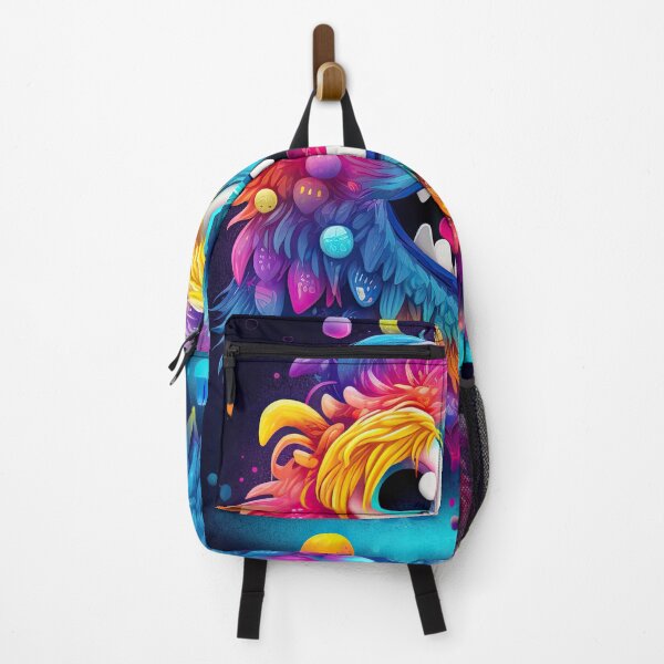 Item preview, Neon-colored monster designed on a striking artwork designed and sold by AiAgency.