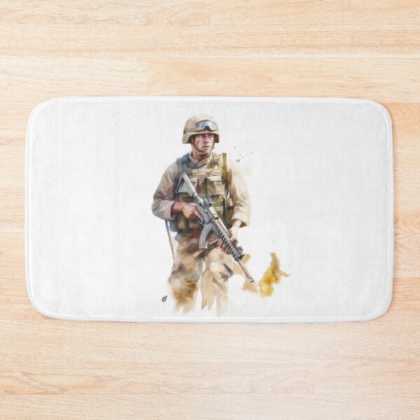 Item preview, Watercolor Military Soldier  designed and sold by SaikoDesigns.
