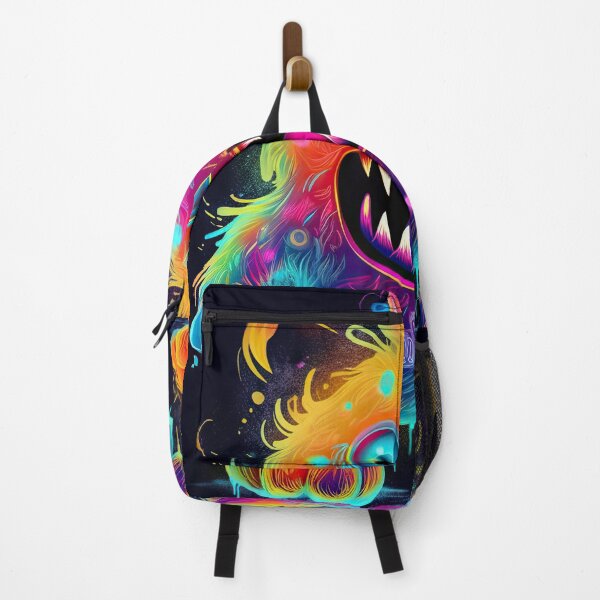 Item preview, Neon-colored monster designed on a striking artwork designed and sold by AiAgency.