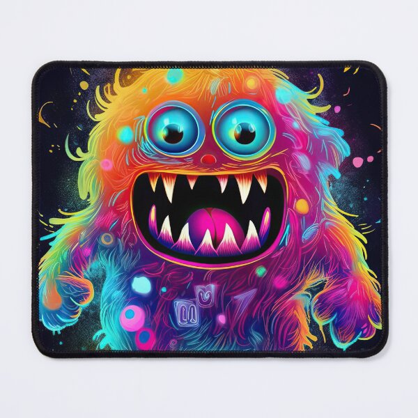 Item preview, Neon-colored monster designed on a striking artwork designed and sold by AiAgency.