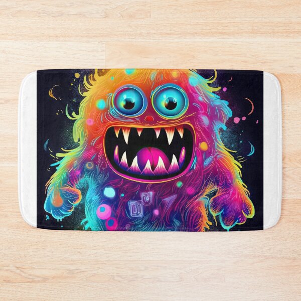 Item preview, Neon-colored monster designed on a striking artwork designed and sold by AiAgency.