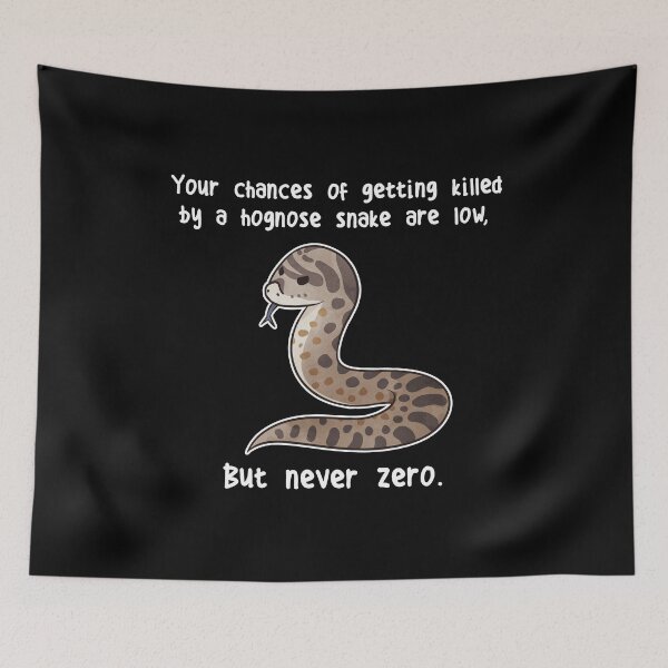 Item preview, Hognose Snake Never Zero designed and sold by Clara Hollins.