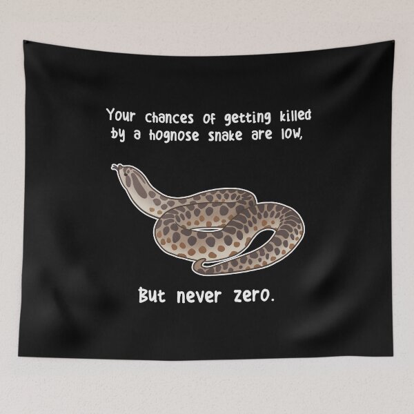 Item preview, Hognose Snake Never Zero designed and sold by Clara Hollins.