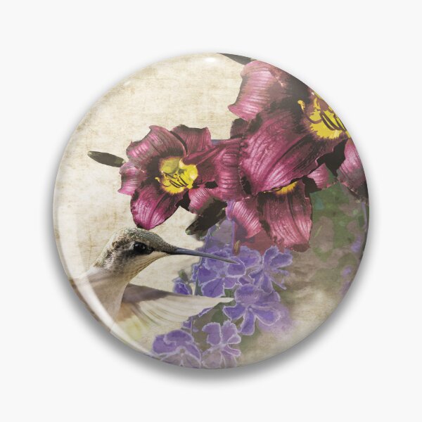 Item preview, Colibrí y azucenas de Borgoña designed and sold by KbytesOfJax Outdoor and Nature.