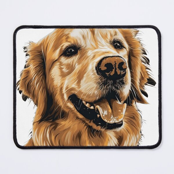 Item preview, GoldenRetro - Retro Artwork Dog Companion with Loyal & Playful Retrieval Skills designed and sold by DooodleGod.