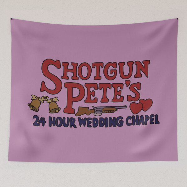 Item preview, Shotgun Pete's 24 Hour Wedding Chapel designed and sold by REALsaintpetty.
