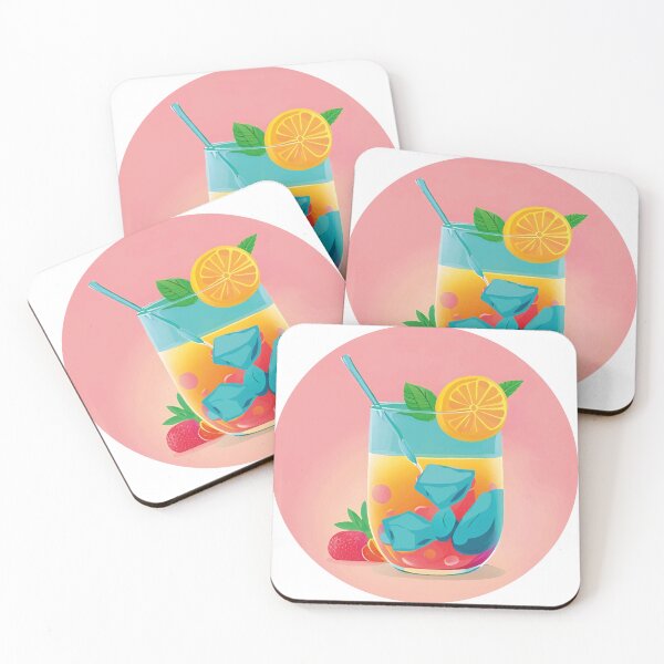 Item preview, refresh drink, Summer Patterns With Flamingos And Pineapples designed and sold by Adapatterns.