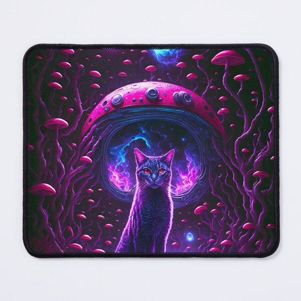 Item preview, Lost in the mushroom universe, Trippy art designed and sold by ZenStickConcept.