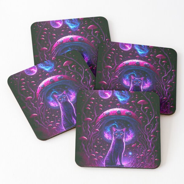 Item preview, Lost in the mushroom universe, Trippy art designed and sold by ZenStickConcept.