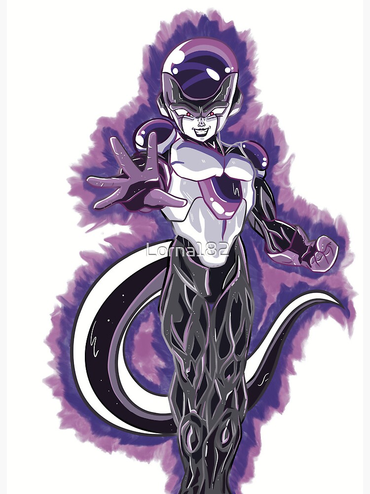 Arte de fã imagina Black Freeza no estilo de Dragon Ball Z